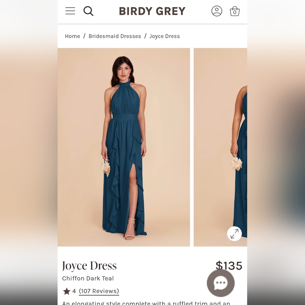 Birdy Grey Teal Halter Maxi Dress